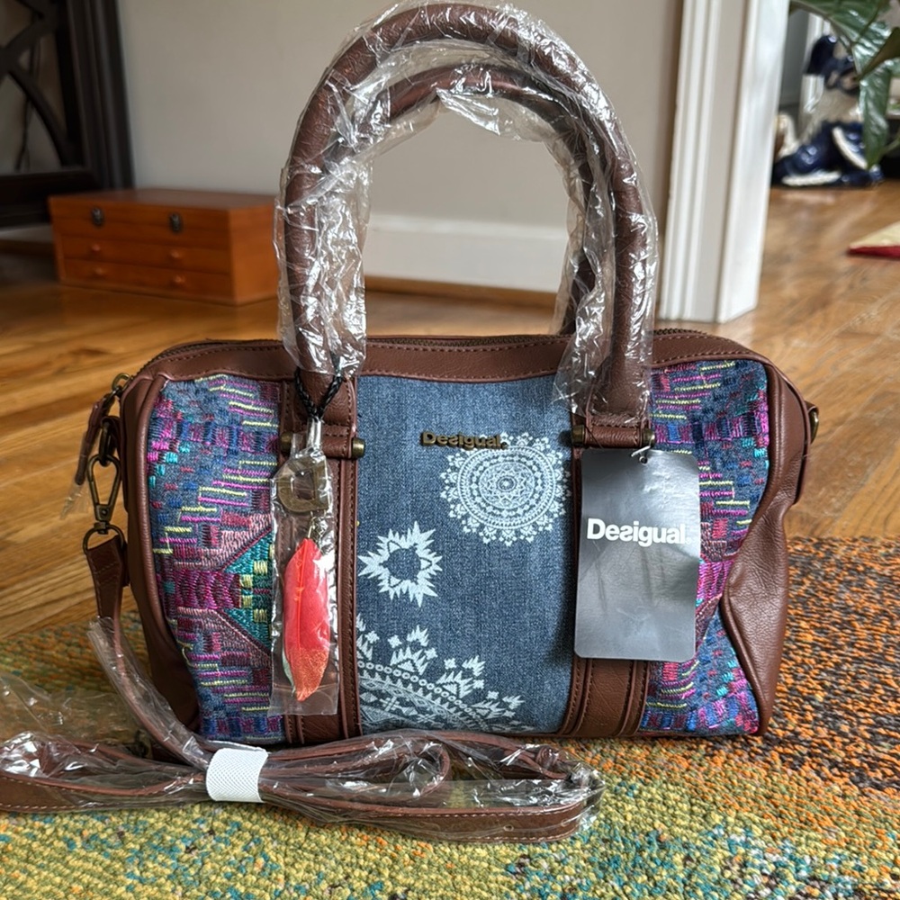 Desigual MALTA AFRICAN ART, Women’s Top-handle Bag NWT